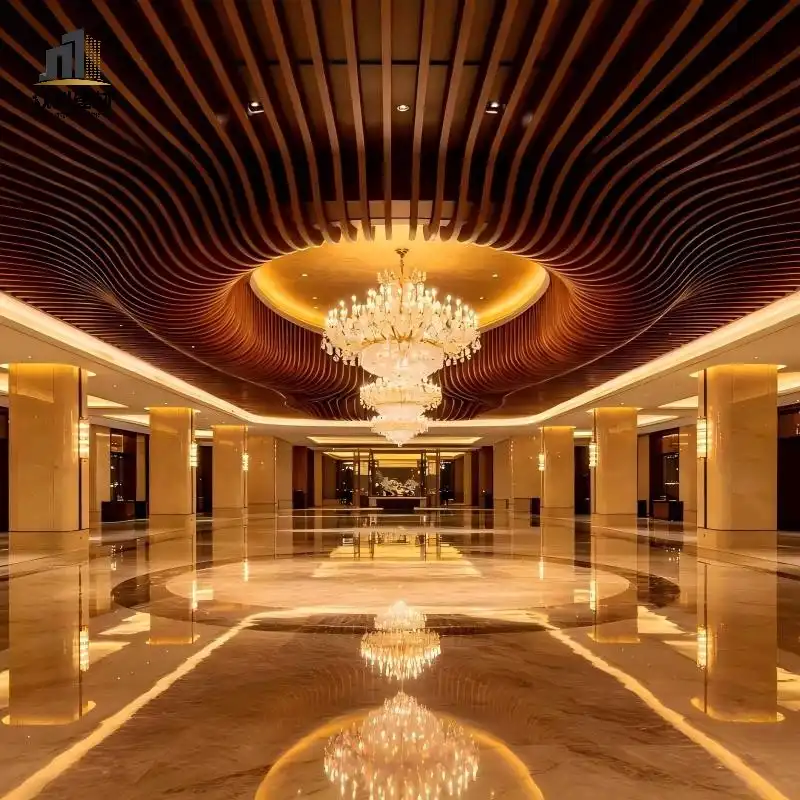 U-shaped aluminum square tube ceiling